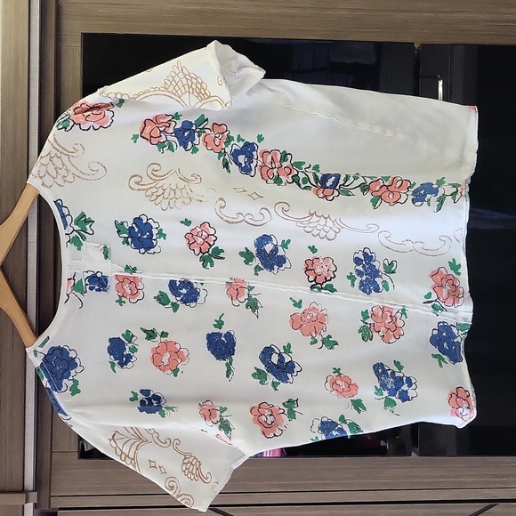 "Nina", "Boheme" Floral combo tee" By "We the free, By Free People" 🦋 - Picture 7 of 16